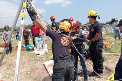 Caen a fosa en panteón de Marín durante Día de las Madres