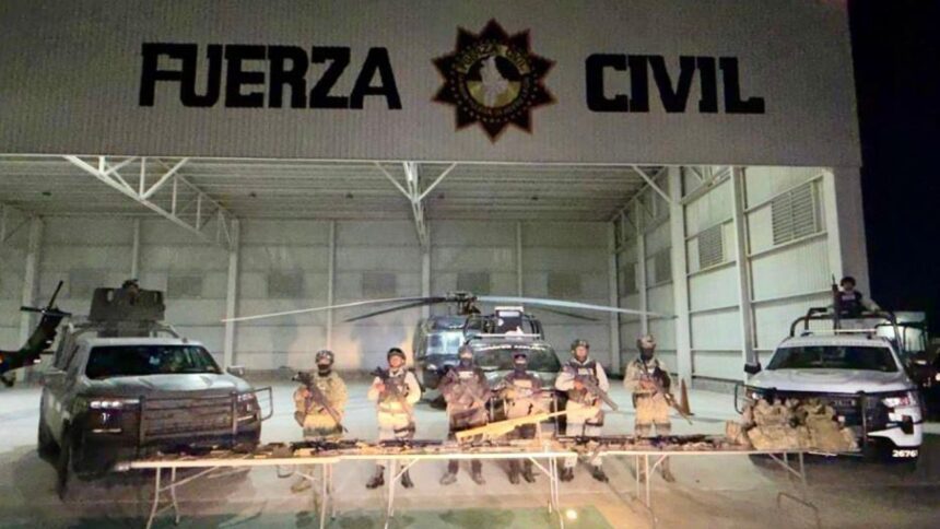 Decomisan armas largas tras ataque a Fuerza Civil en Dr. Coss