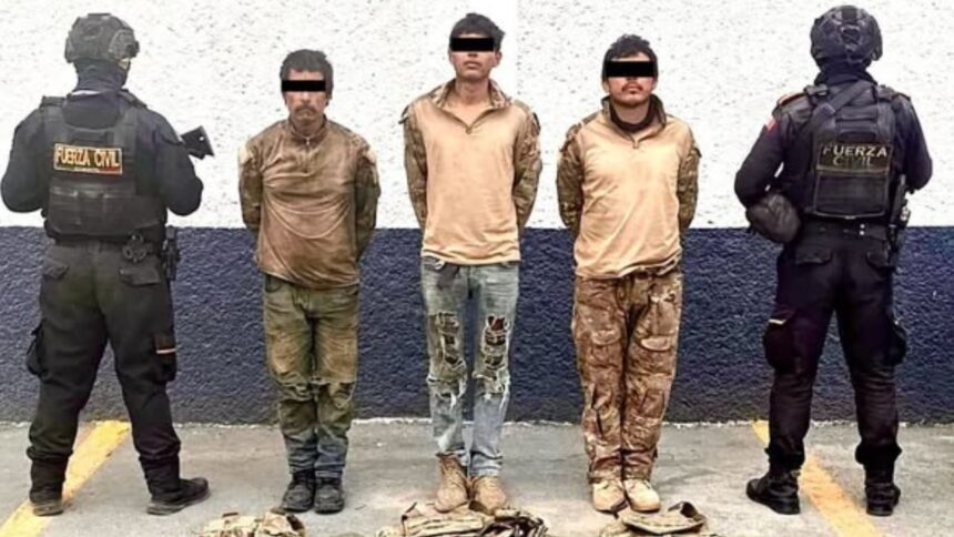 Detienen a 3 hombres armados con equipo táctico en General Bravo