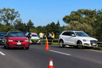 Fallece niña 7 años tras choque sobre la carretera México-Toluca en dirección a Ciudad de México