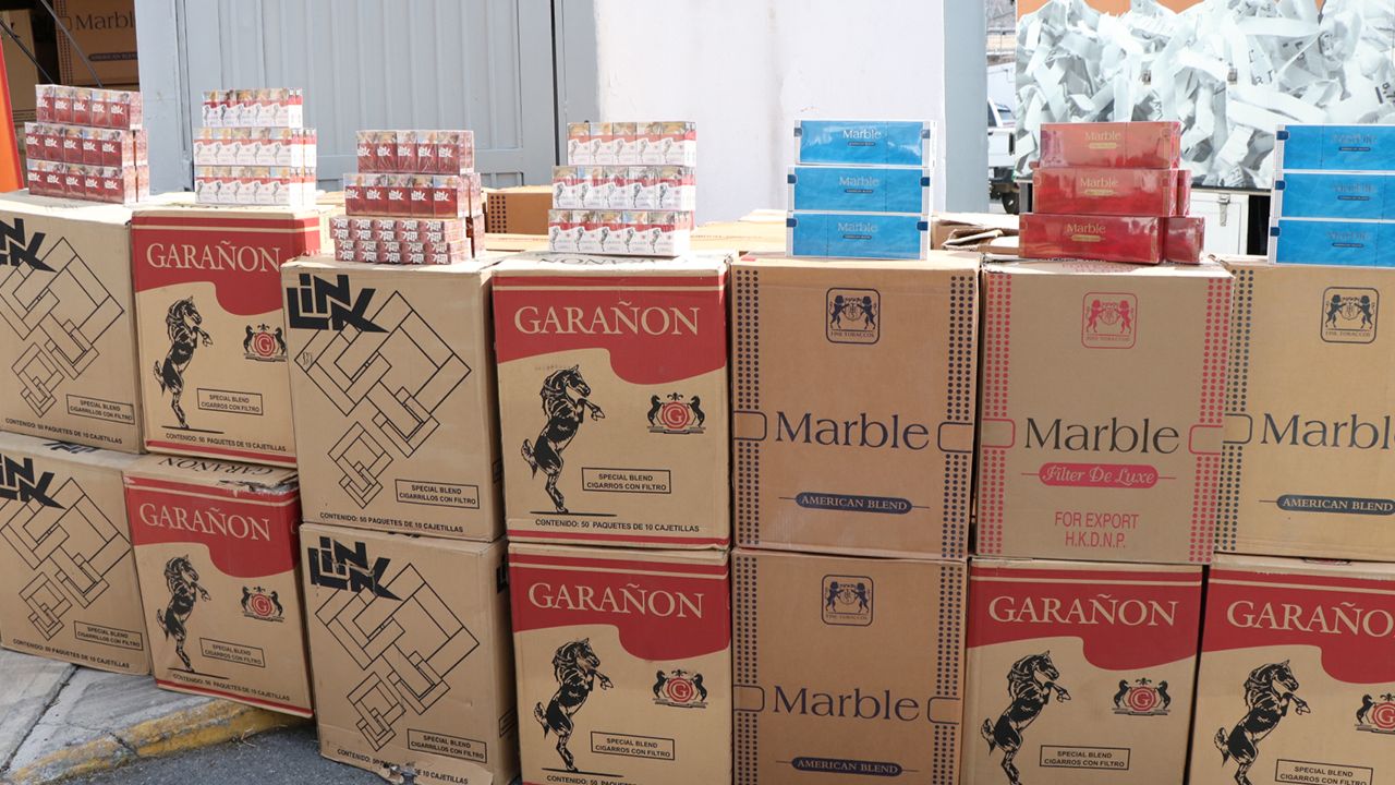 Gobierno de Nuevo León destruye más de 20 millones de cigarros ilegales