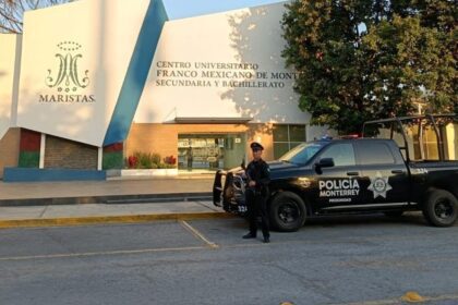 Refuerzan seguridad en colegio de Monterrey por amenazas