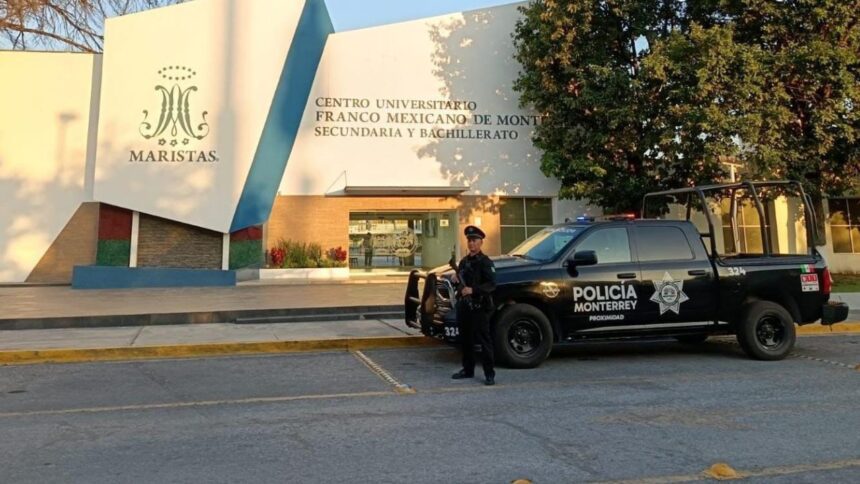 Refuerzan seguridad en colegio de Monterrey por amenazas