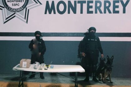 Aseguran droga oculta en paquetes en la Central de Autobuses de Monterrey