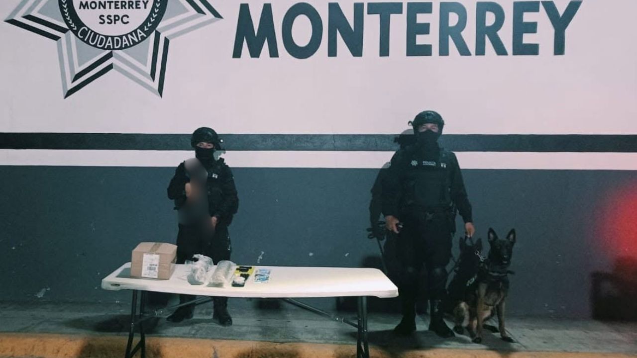 Aseguran droga oculta en paquetes en la Central de Autobuses de Monterrey