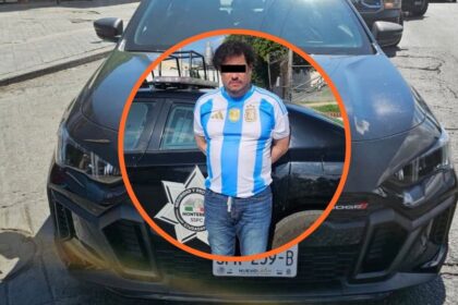 Detienen a hombre por presuntas placas falsas en Monterrey; lo investigan por fraude en gasolinera