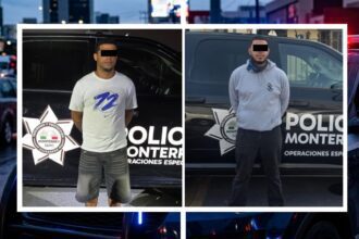 Detienen a dos motociclistas en Monterrey por presunta falsificación de documentos en M