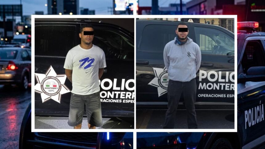 Detienen a dos motociclistas en Monterrey por presunta falsificación de documentos en M
