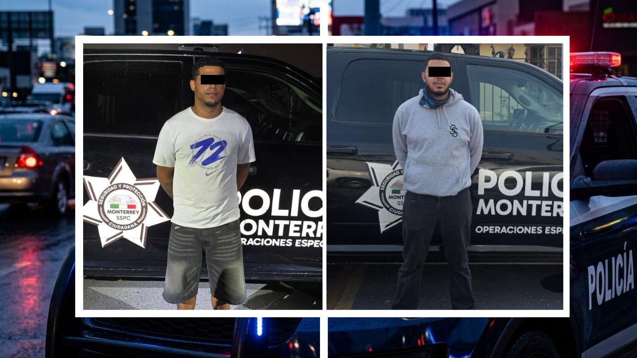 Detienen a dos motociclistas en Monterrey por presunta falsificación de documentos en M