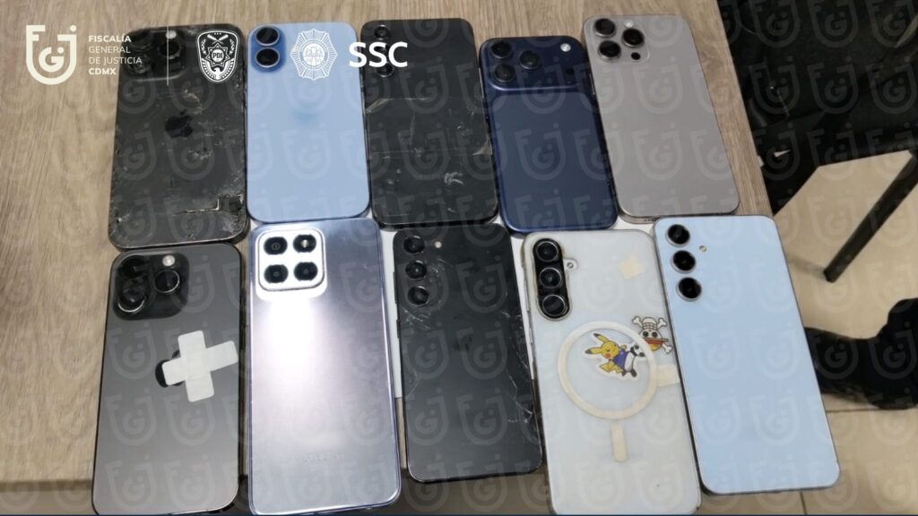 Fiscalía de CDMX busca a propietarios de 23 celulares recuperados tras robos en el Centro Histórico