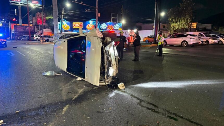Muere conductor tras aparatosa volcadura en Gonzalitos