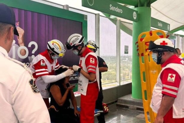 Mujer es empujada contra vagones del Metro en Escobedo