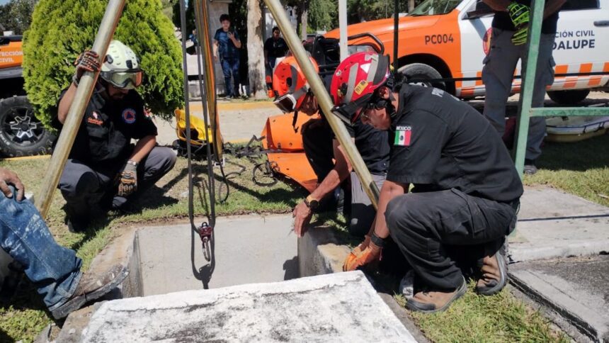 Mujer cae a tumba en Panteón Parque Funeral La Paz en Guadalupe y termina hospitalizada