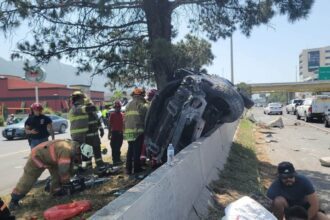 Fatal accidente en Carretera Nacional deja un muerto y cinco lesionados en Monterrey