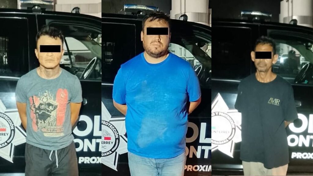 Detienen a tres ladrones tras robo a negocio Six en la colonia Del Norte en Monterrey