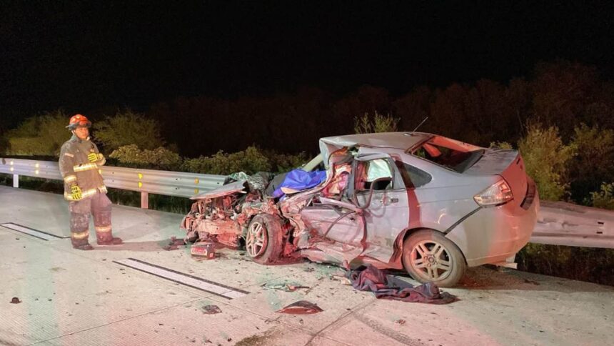 Fatal accidente en el Anillo Periférico de Cadereyta deja un muerto y cinco lesionados