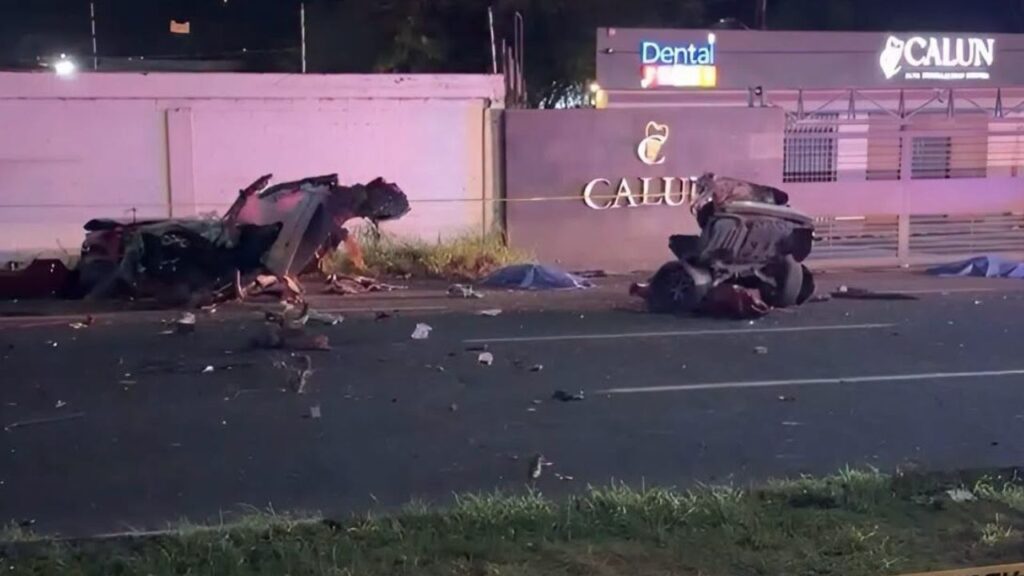 Identifican a las cuatro víctimas del fatal accidente en Carretera Nacional en Santiago