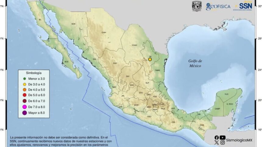 Sismo de magnitud 3.7 sacude Montemorelos; no reportan daños