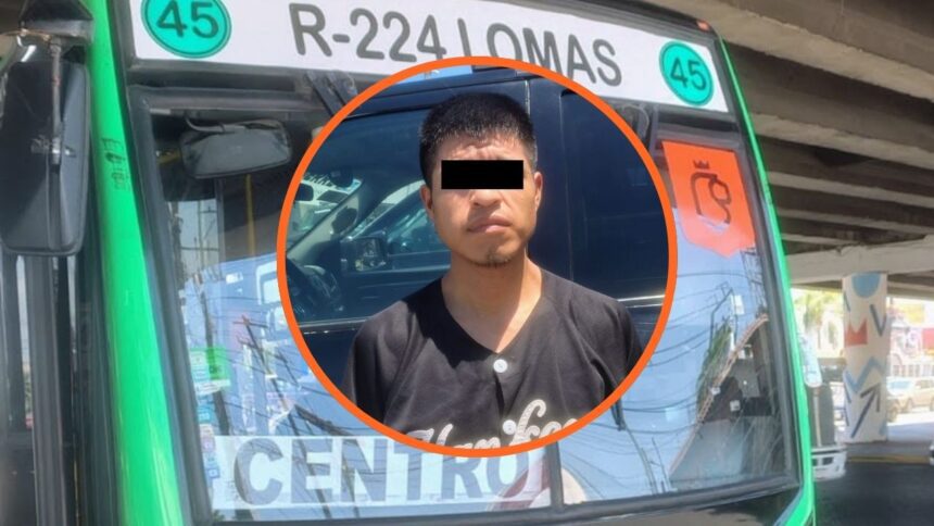 Detienen a hombre señalado por acosar a menor en camión de la Ruta 224 Ramal Lomas en Monterrey