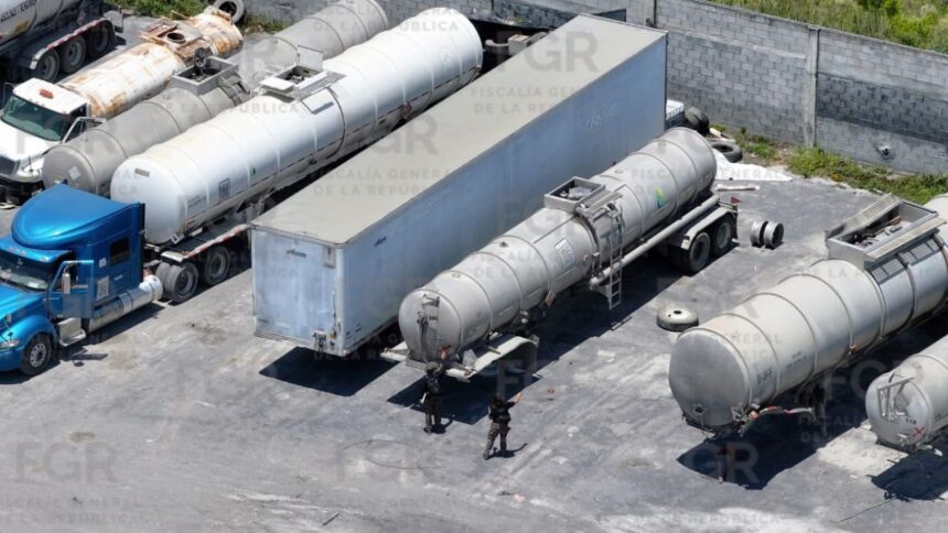 FGR asegura 317 mil litros de hidrocarburo en Escobedo