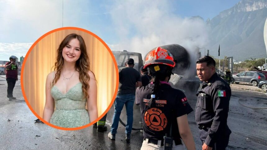 FGJNL descarta falla mecánica en choque de revolvedora donde falleció una estudiante calcinada; buscan al chofer