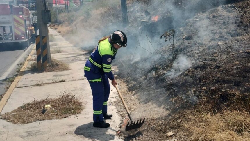 Incendio forestal consume 300 metros cuadrados de matorral en San Pedro Garza García, Nuevo León