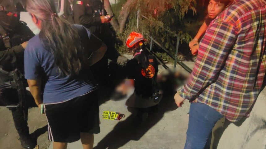 Mujer cae a un arroyo en la colonia Villas de Santa Cecilia en Monterrey