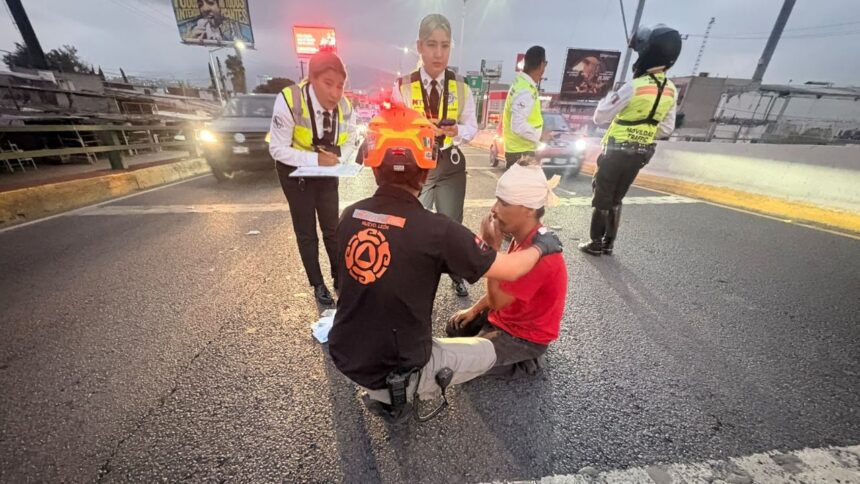 Hombre lesionado tras ser atropellado en Gonzalitos en Monterrey