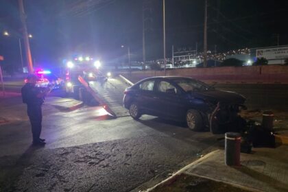 Detienen a conductor alcoholizado tras choqcar en San Pedro Garza García