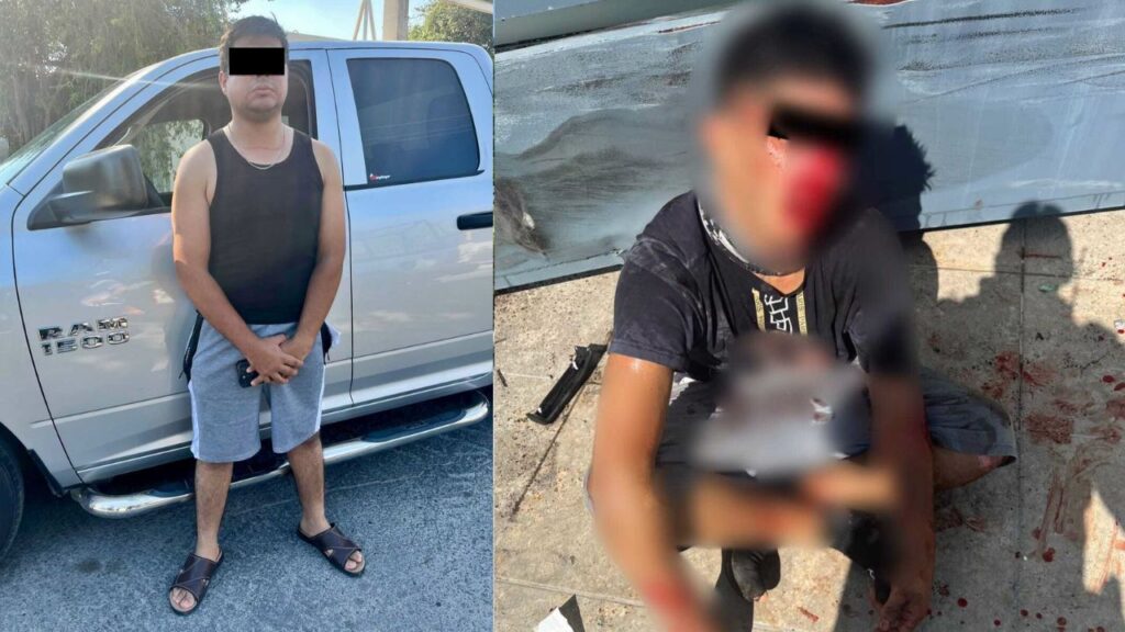 Dueño defiende su negocio, atropella a ladrón y ambos terminan detenidos en Guadalupe