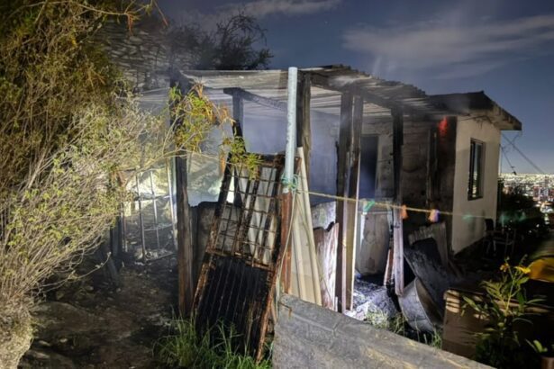Se incendio en vivienda en la colonia Arturo B. de la Garza en Guadalupe