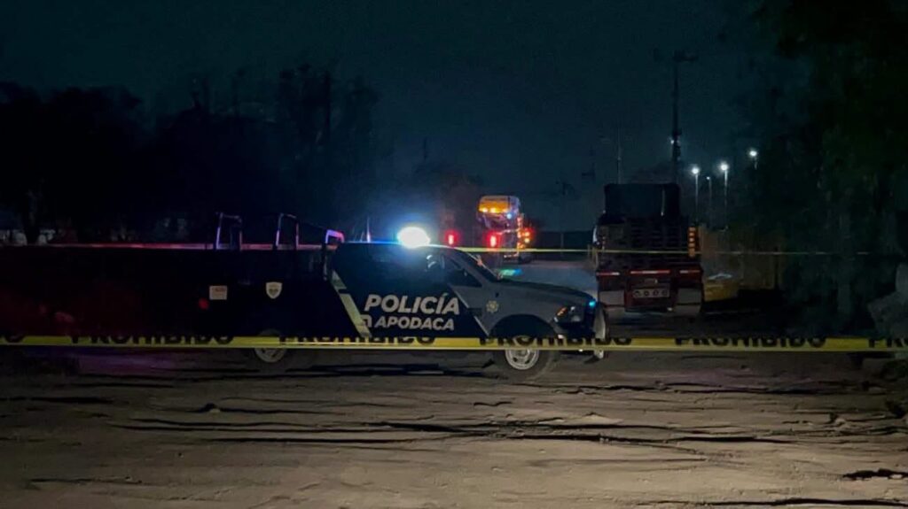 Muere policía de Apodaca tras ser atropellado en avenida Miguel Alemán