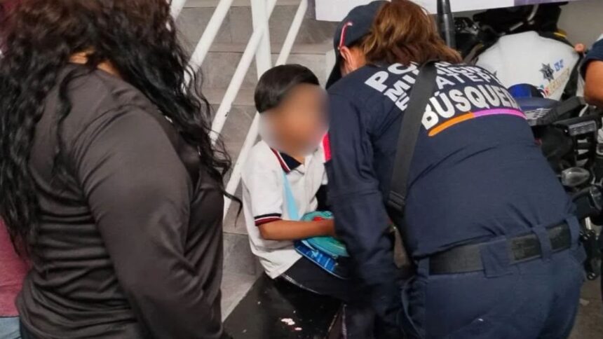 Niño de 10 años huye de escuela por miedo a un regaño por recibir un reporte escolar en Ecatepec